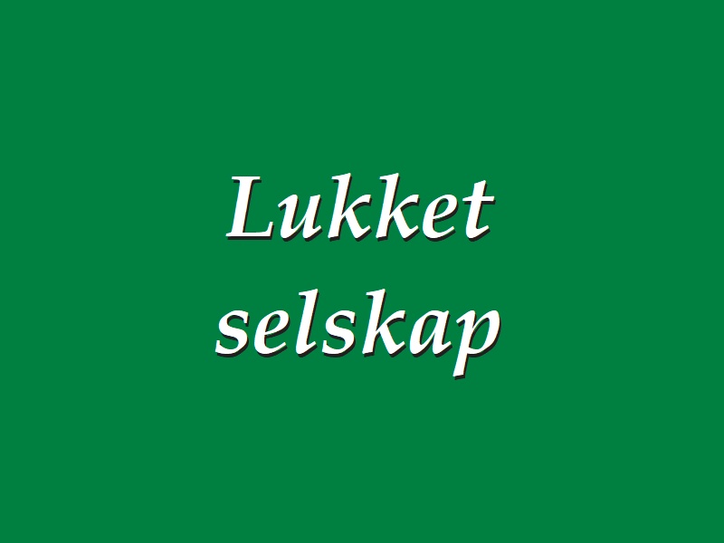 Lukket selskap